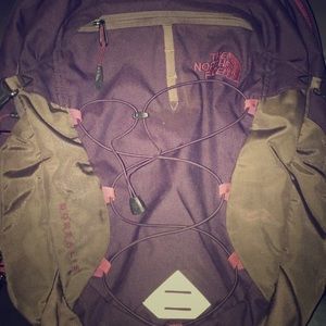 Purple and Grey Northface Backpack